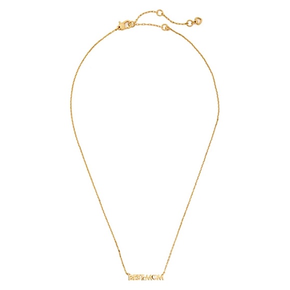 KATE SPADE • Gold Love You, Mom Best Mom Pendant Necklace - Picture 3 of 4